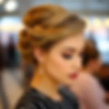 Elegant updo hairstyle perfect for special occasions