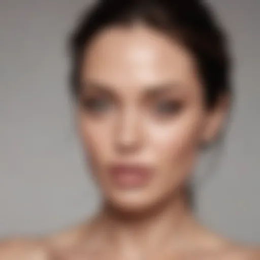 Angelina Jolie's striking portrait showcasing her unique beauty