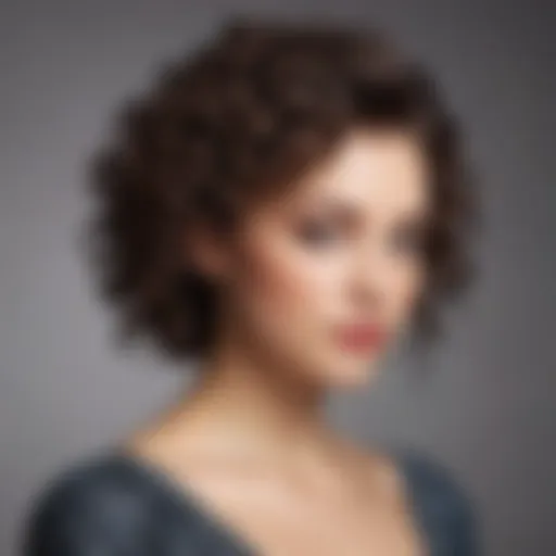 Elegant curly hairstyle suitable for special occasions