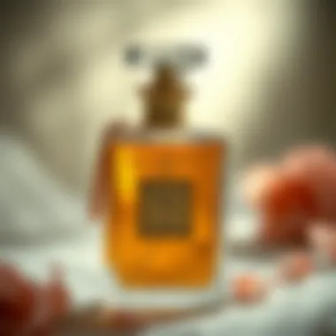 Elegance in Fragrance Elegant vintage perfume bottle with intricate design