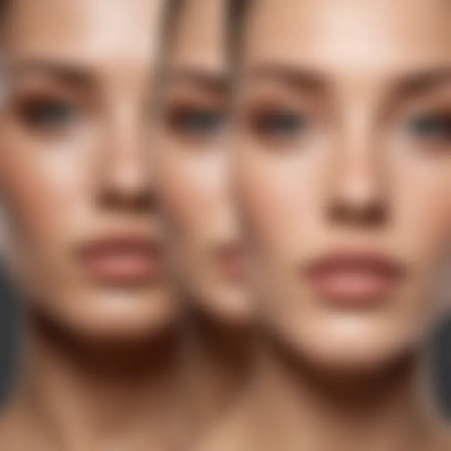 Various foundation types for different skin types