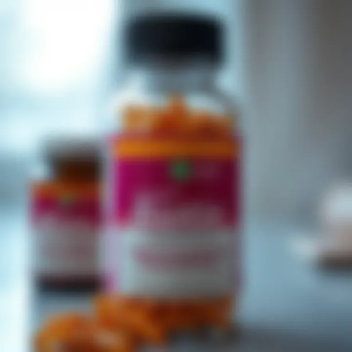 Biotin supplement bottle