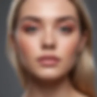 Color wheel highlighting blush tones for different skin types