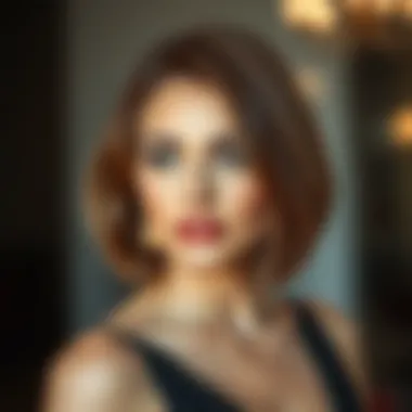 Elegant bob hairstyle suitable for special occasions