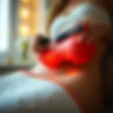 Illustration of cellulite massage tools in action