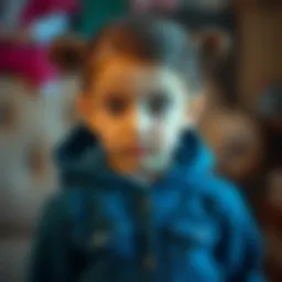 Child with a cute hairstyle