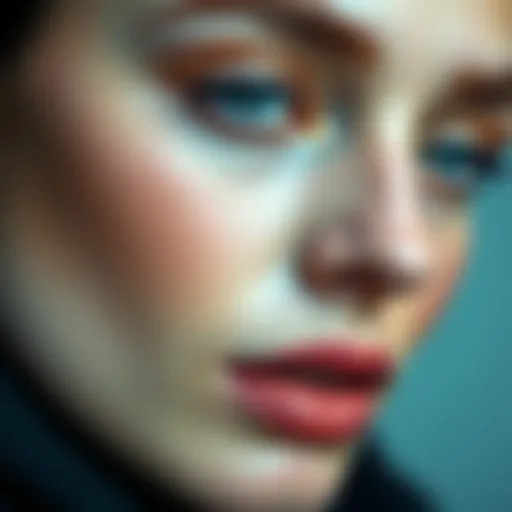 An elegant close-up of a cold skin tone showcasing its unique undertones
