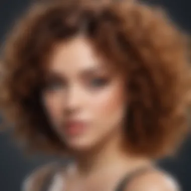 A vibrant curly hairstyle showcasing modern styling techniques.