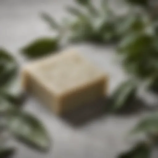 Natural ingredients of bay leaf soap