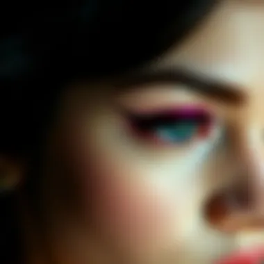 Dramatic Cat-Eye Look Dramatic cat-eye look accentuating bold makeup