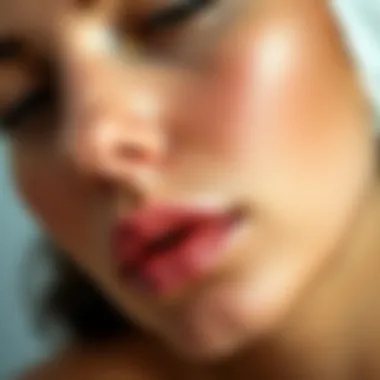 Close-Up: The Transformation of Skin Post-Dermaroller Close up of rejuvenated skin after dermaroller use