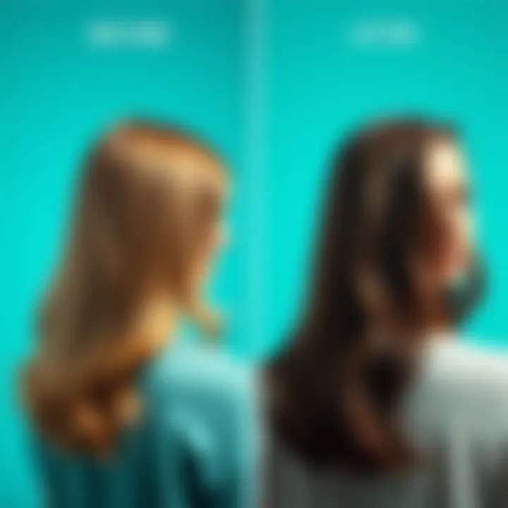 Before and After: DP Shampoo Effectiveness Before and after hair transformation using DP shampoo