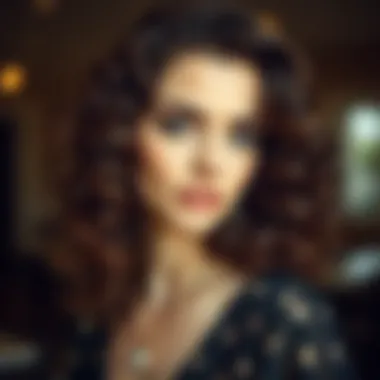 Elegant curly hairstyle