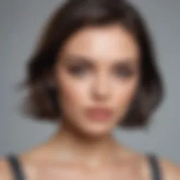 Elegant straight hairstyle for engagement