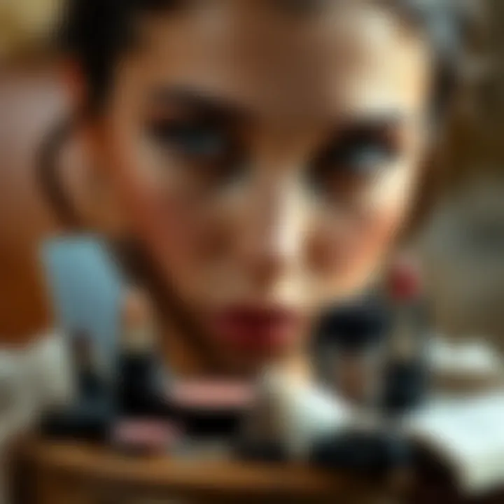 Comparison of ancient and modern makeup products