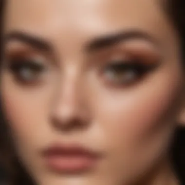 Dramatic eyeliner technique for enhancing brown eyes