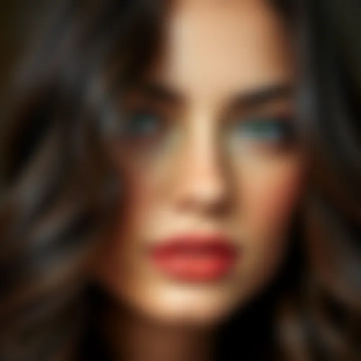 Rich chocolate brown hair color for dark-skinned women