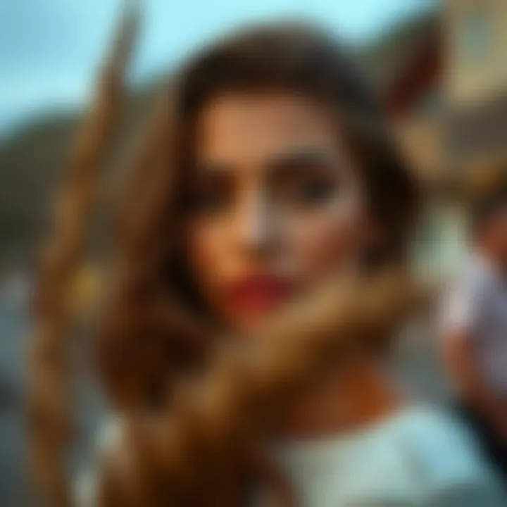 Warm auburn tones that complement dark skin