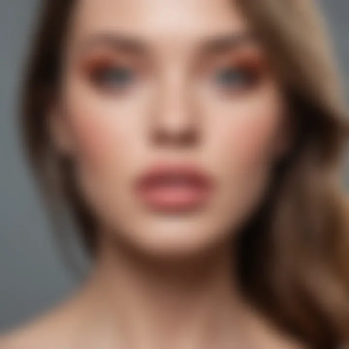 Different lip types showcasing suitable coloring methods