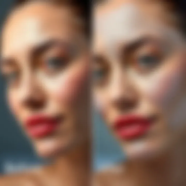 Transformative Effects of Gua Sha Before and after skin results of Gua Sha use