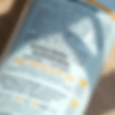 Close-up of a sunscreen label highlighting ingredients