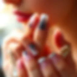 Stylish nails inspired by Hailey Bieber