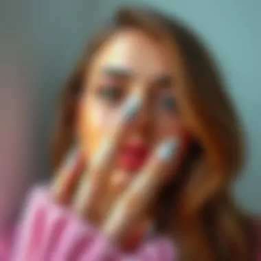 Trendy nail art designs from Hailey Bieber