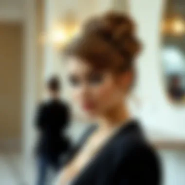 Stylish updo suitable for formal occasions