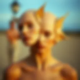 A depiction of the dual nature of Gemini represented by two abstract figures