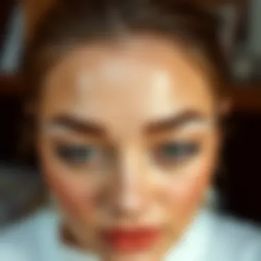 Elegant eyebrow shapes enhancing facial features