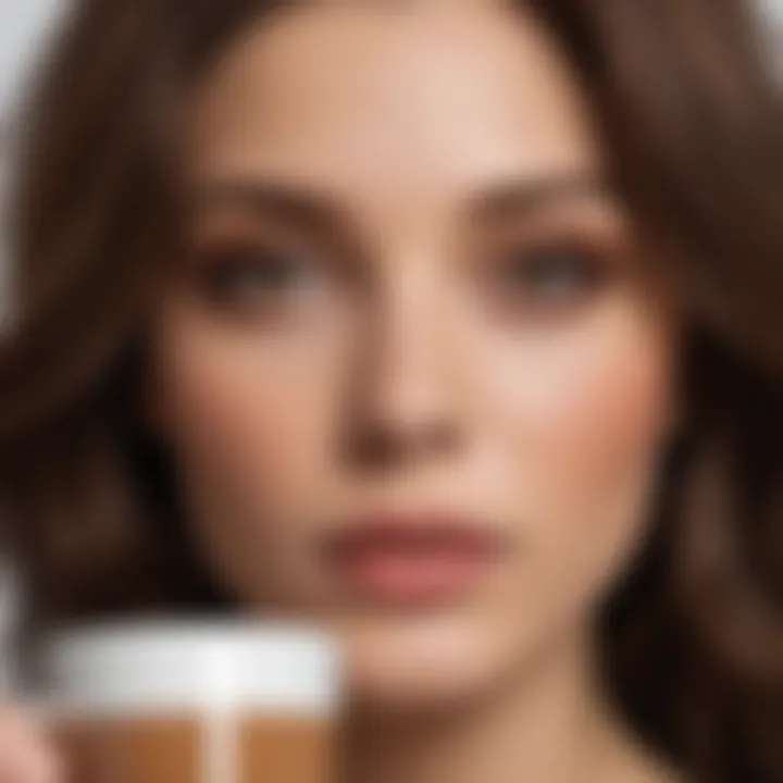 An illustration showing skin tone compatibility with coffee hair colors