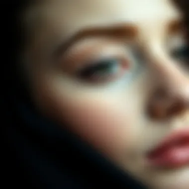 A beautifully shaped eyebrow arch enhancing facial features