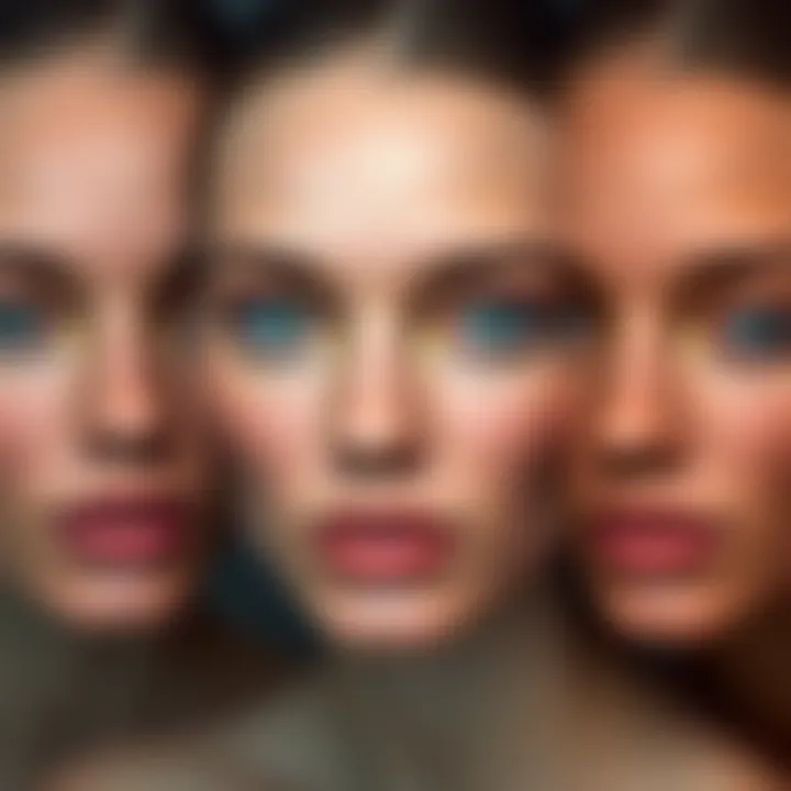 Color swatches representing various skin tones