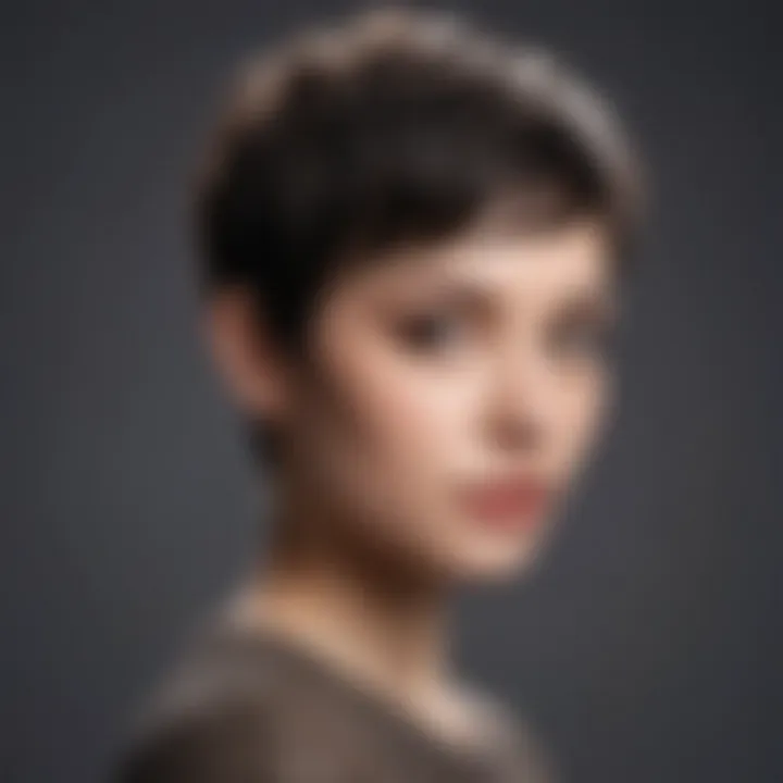 Textured pixie cut demonstrating modern flair