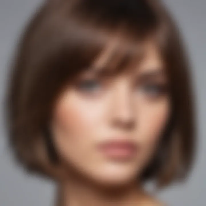 Trendy bob cut with subtle layers enhancing movement