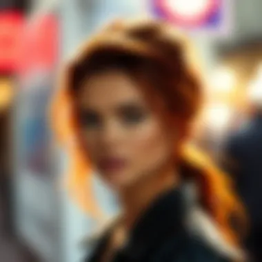 Kendall Jenner showcasing vibrant red hair