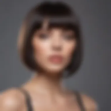 A sleek bob hairstyle suitable for modern aesthetics