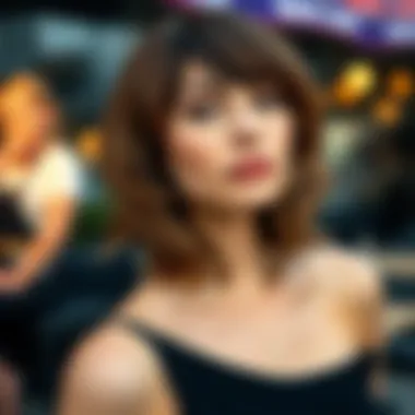 Elegance of Layered Bangs Layered bangs hairstyle showcasing elegance