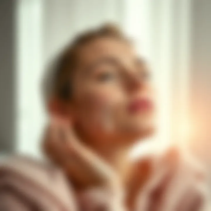 A serene skincare routine scene featuring Maruderm Niacinamide Cream