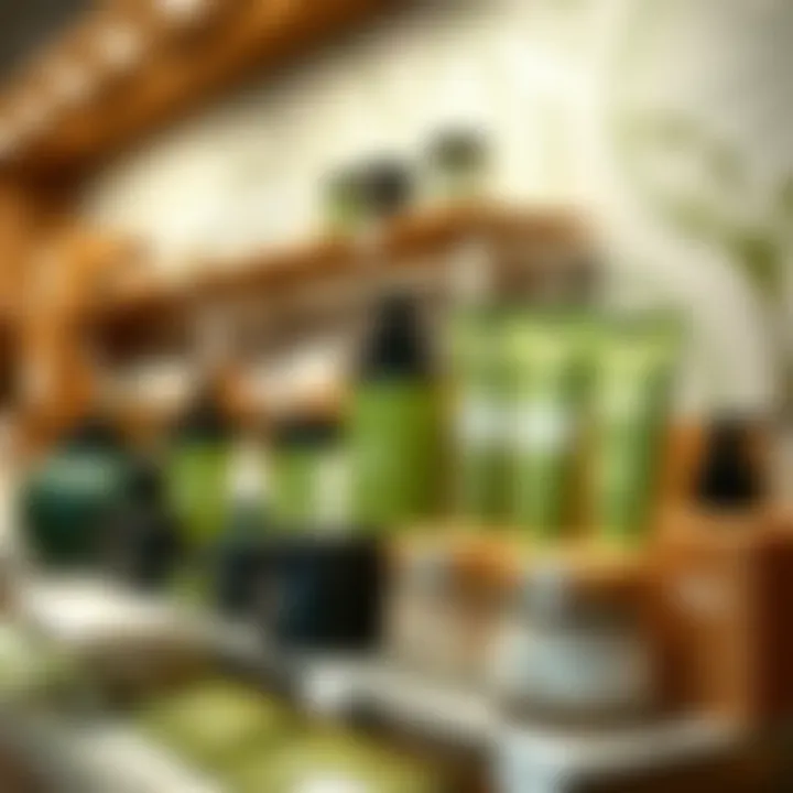 Matcha Beauty Products Display Matcha beauty products display