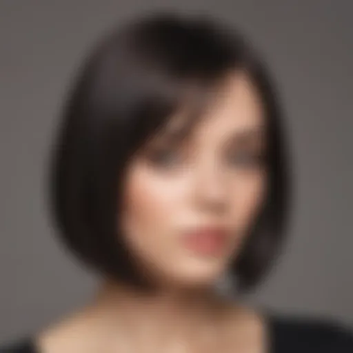 Elegant bob hairstyle showcasing sleek layers