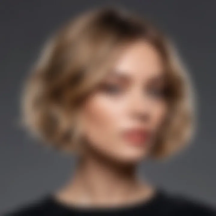 Textured bob with soft waves and a fresh look