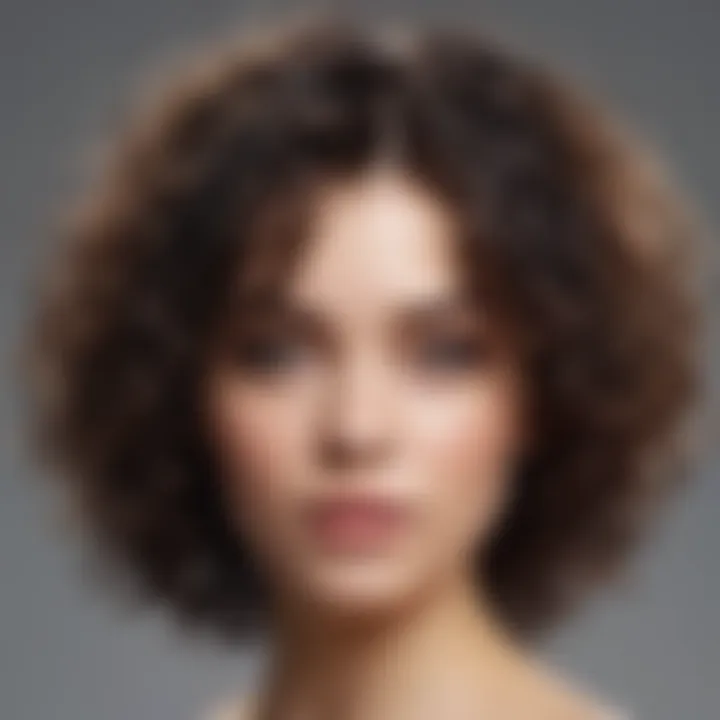 Modern textured hairstyle for oval face