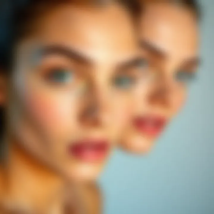 Finding the Right Pink Foundation for Your Skin Tone Comparison of different skin tones with pink foundation swatches