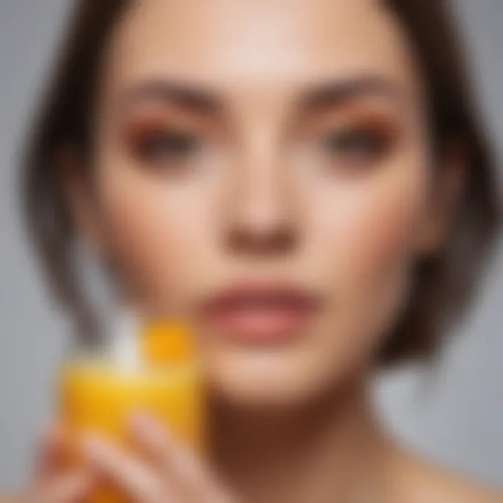 A refreshing orange juice blend for skin rejuvenation