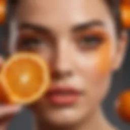 Vibrant oranges symbolizing skin health benefits