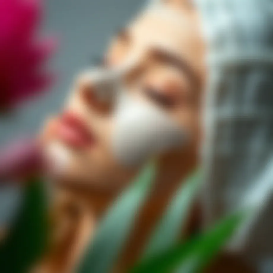 Nourishing protein hair mask application