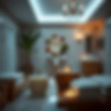 Spa Setting for Hair Treatments A tranquil spa setting with hair treatment essentials