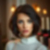 A stylish haircut that enhances volume