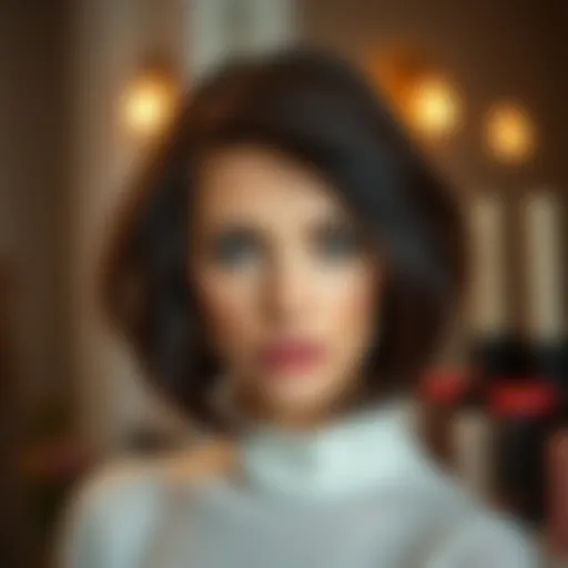 A stylish haircut that enhances volume